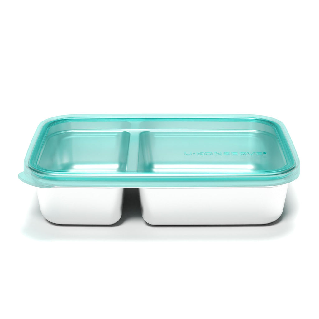 U-Konserve 24 oz Divided 3-Section Stainless Steel Container Clear