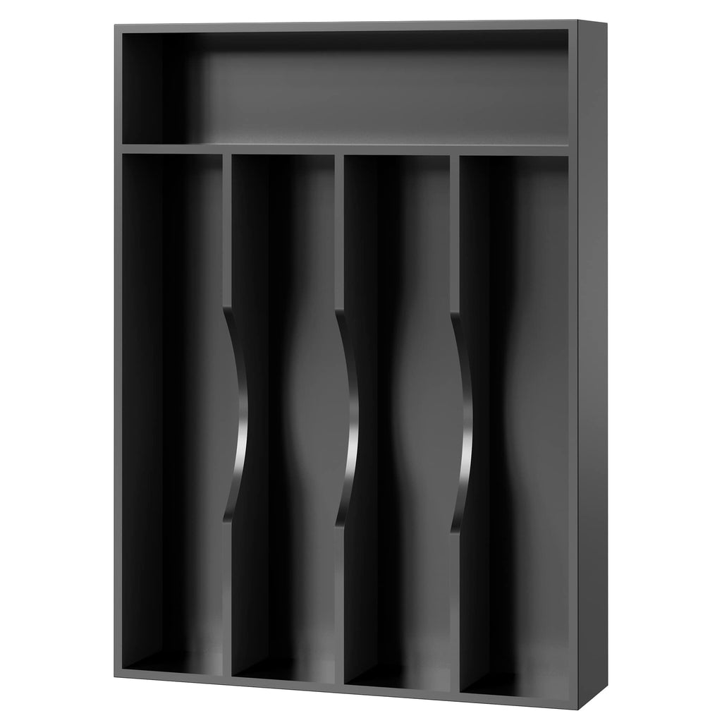 Utensil Organizer 10'' Silverware Drawer Organizer Cutlery Kitchen Bamboo