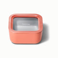 Caraway Glass Food Storage - 4.4 Cup Glass Container - Ceramic Coated Food Container - Non Toxic, Non Stick Lunch Box Container with Lids - Dishwasher, Oven, & Microwave Safe - Perracotta