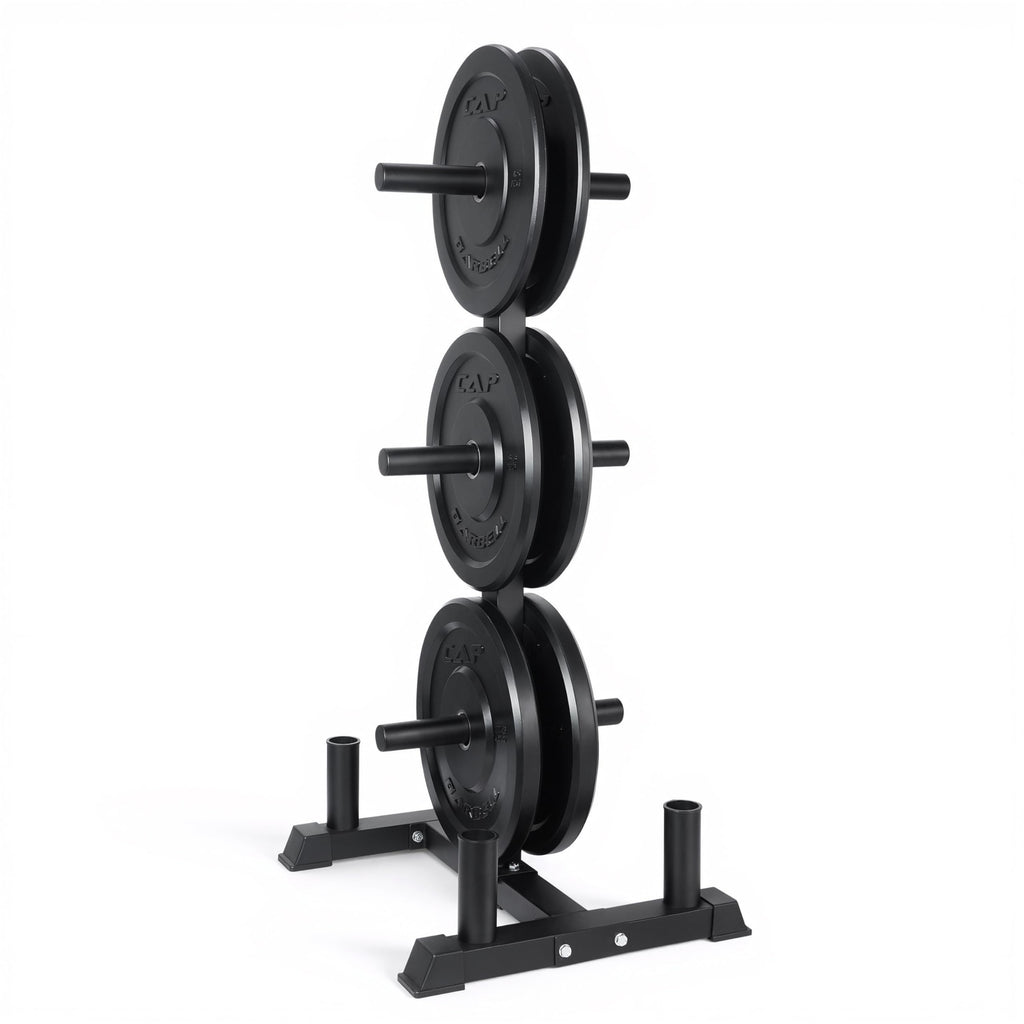 CAP 260lb Competition Olympic Bumper Plate Weight Set