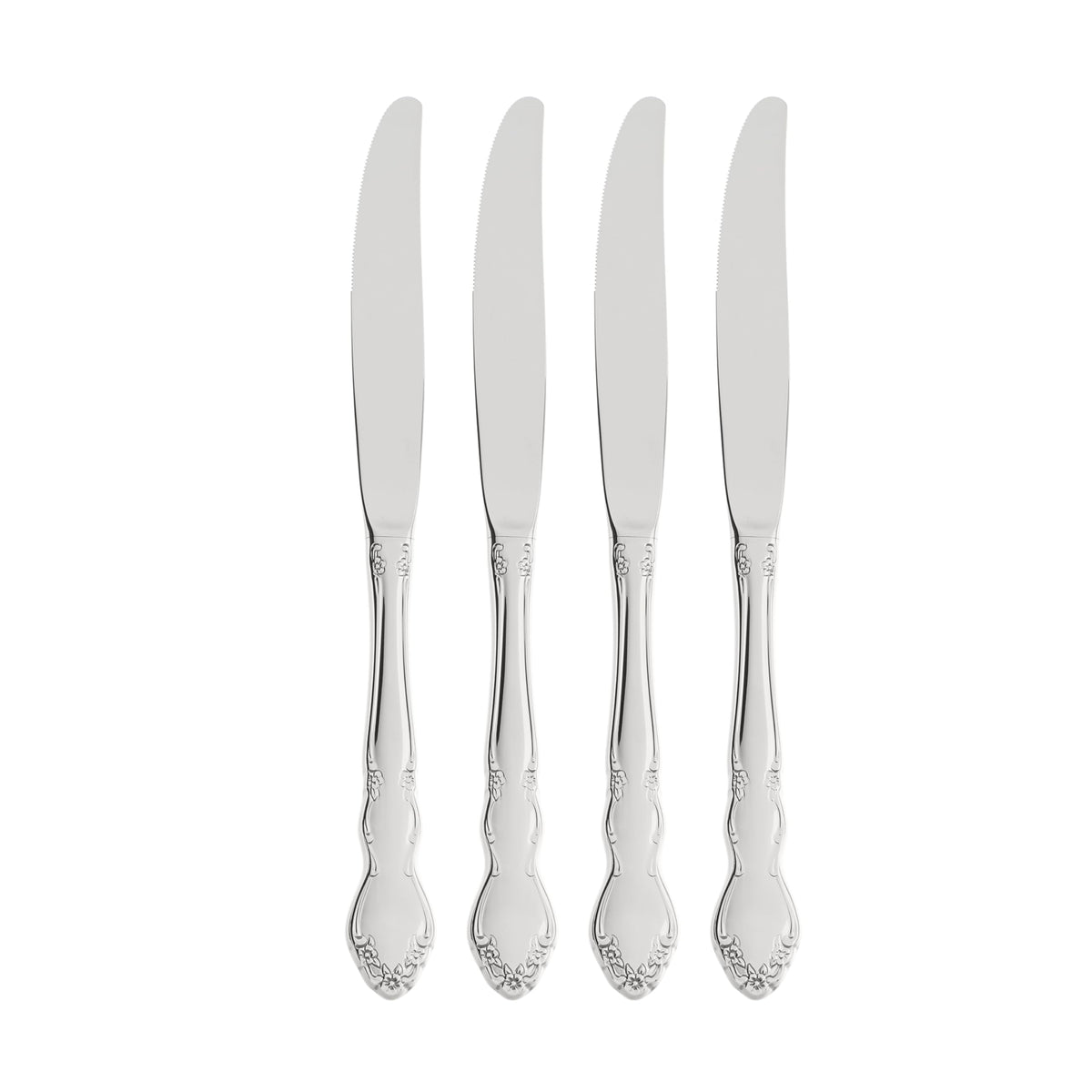 Oneida Dover Fine Flatware Salad Forks, Set of 4, 18/10 Stainless Steel, Silverware Set, Dishwasher Safe