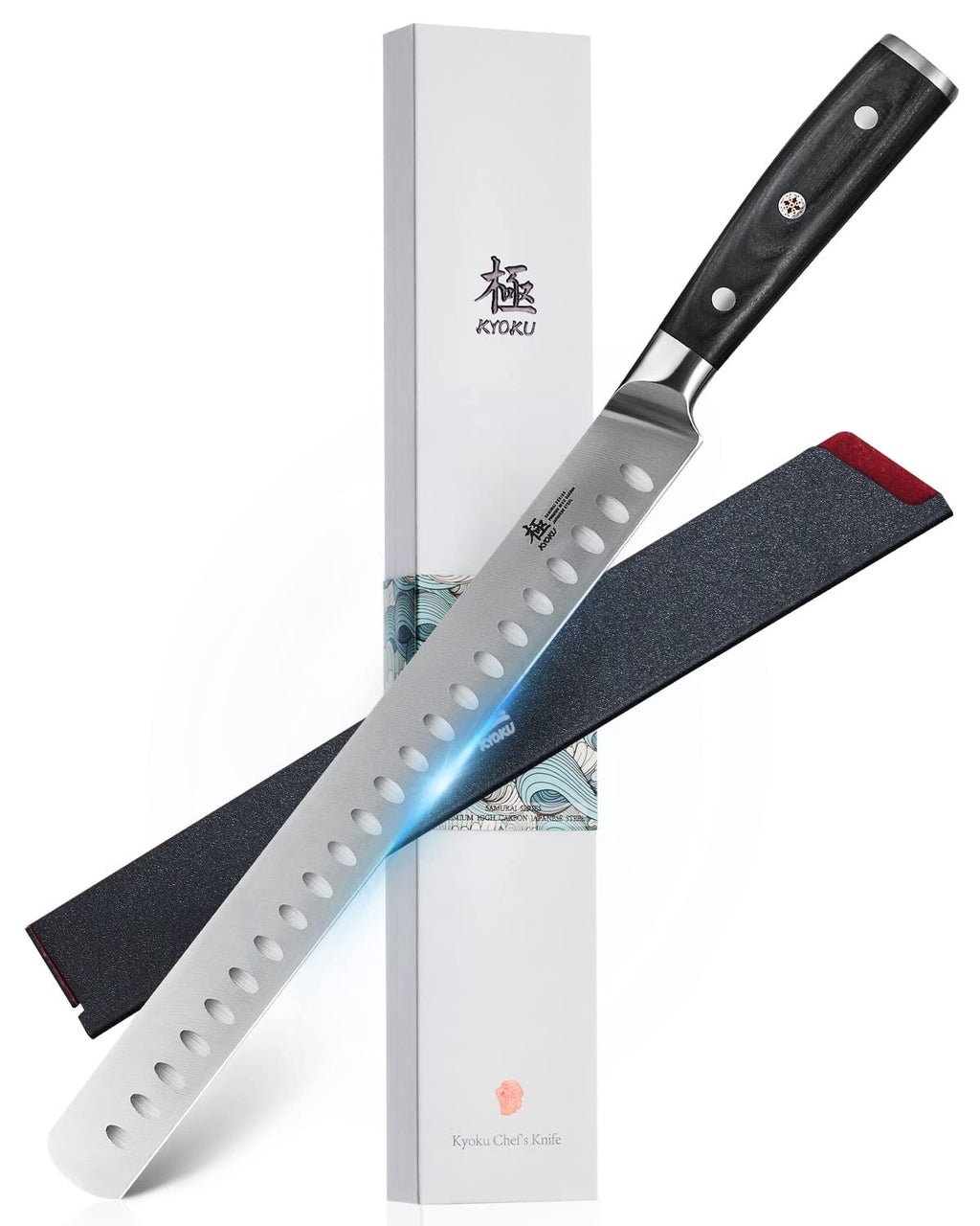 KYOKU 8" Chef Knife - Japanese High Carbon Steel Meat Vegetable Knife