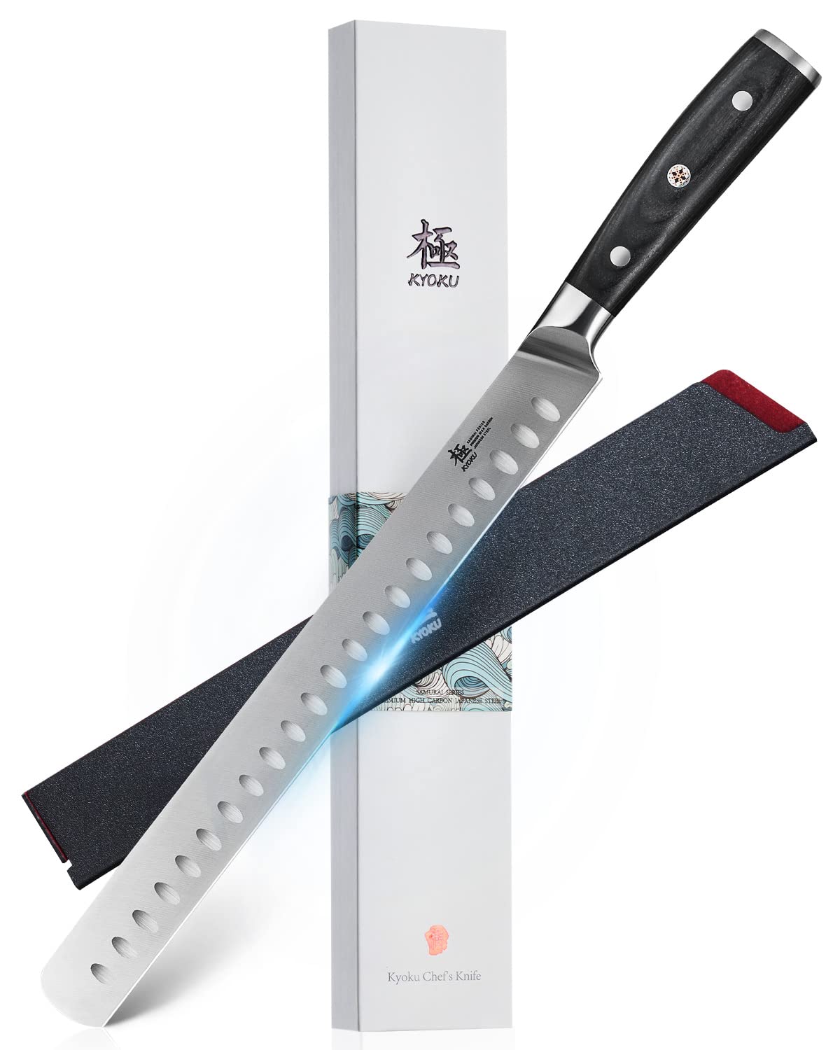 KYOKU 8" Chef Knife - Japanese High Carbon Steel Meat Vegetable Knife