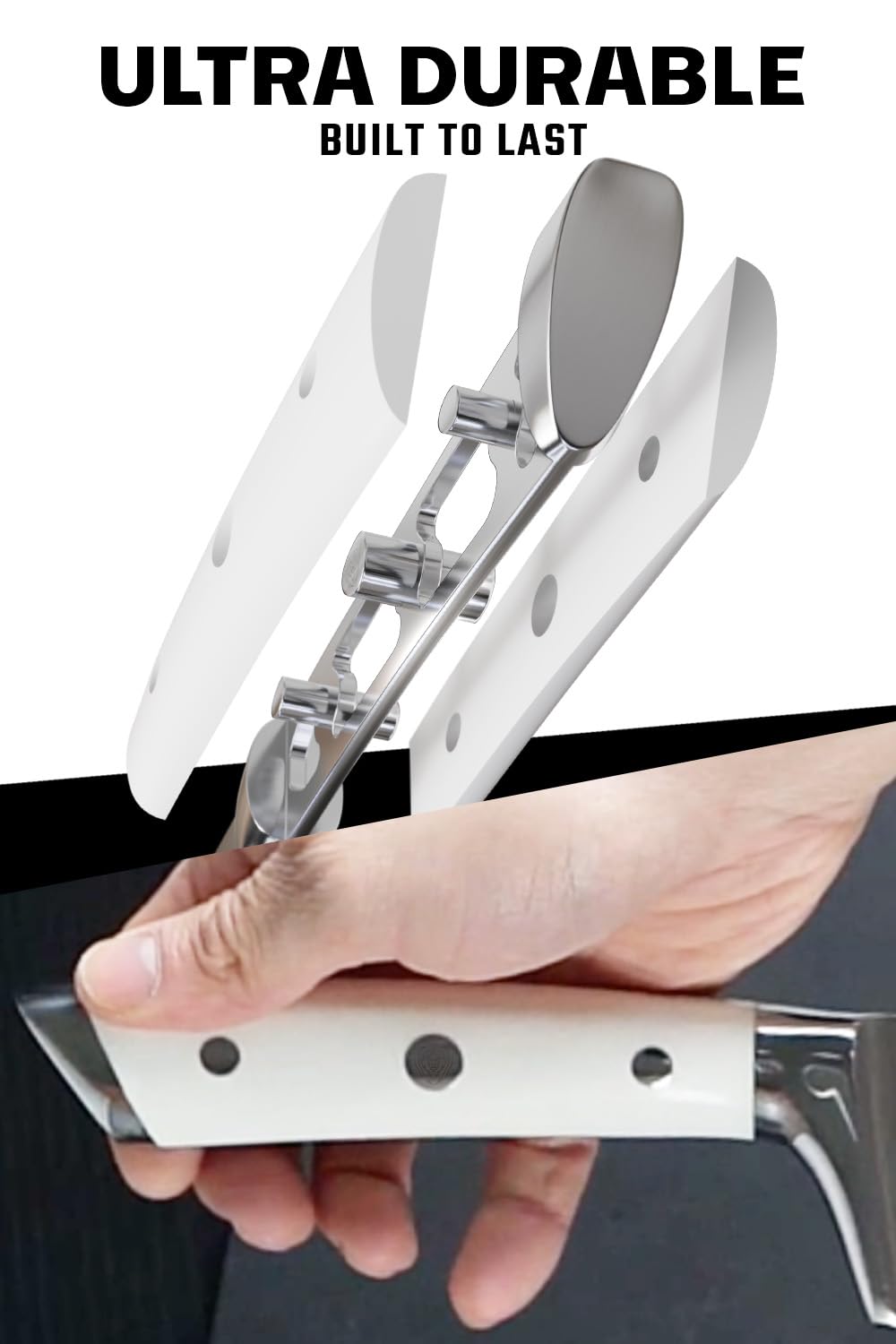 Dalstrong Chef Knife - 8 inch Blade - Forged HC German Steel Chef's Knife - Full Tang - Glacial White ABS Handle - Gladiator Series - Razor Sharp Kitchen - Professional - Sheath - NSF Certified