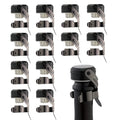 WOTOR Champagne&Wine Bottle Stoppers Stainless Steel with Food Grade Silicone, Leak Proof Keep Fresh Reusable Saver, Cork Suitable for Wine, Champagne, Cava, Prosecco and Sparkling (12 Pack Black）