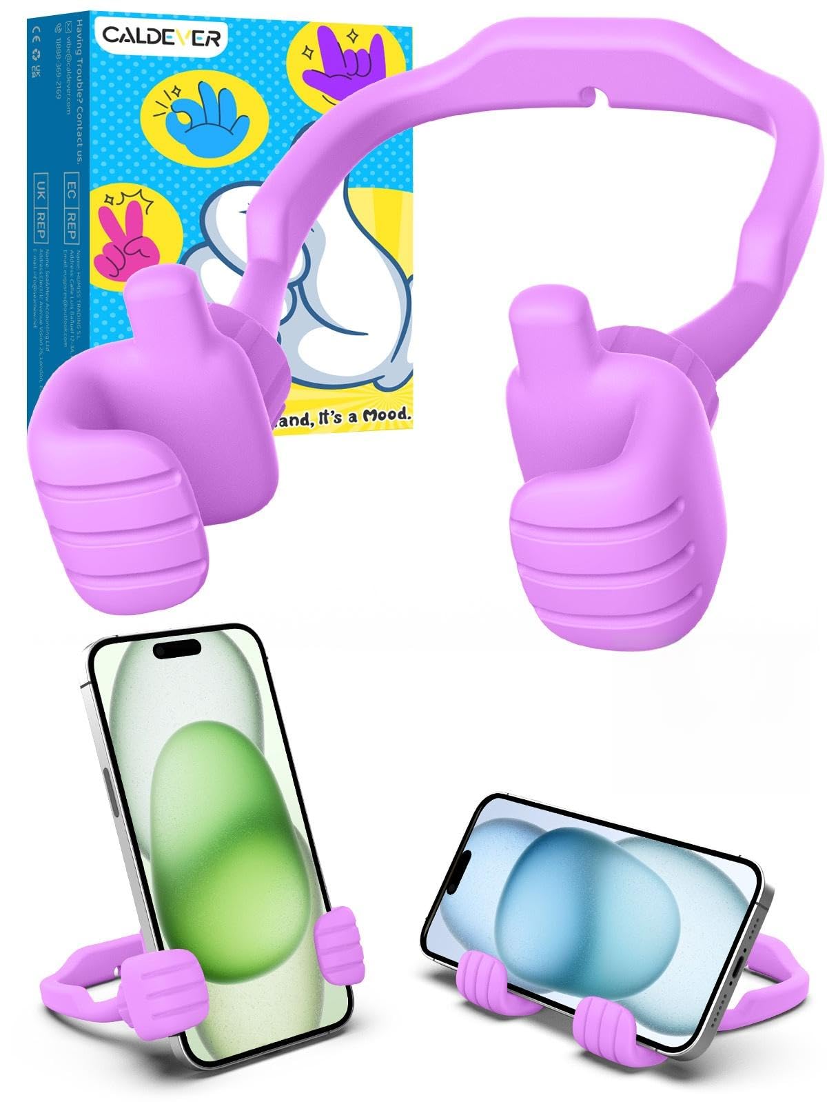 Stocking Stuffers for Teens Boys Girls Thumbs Up Lazy Phone Stand for Desk
