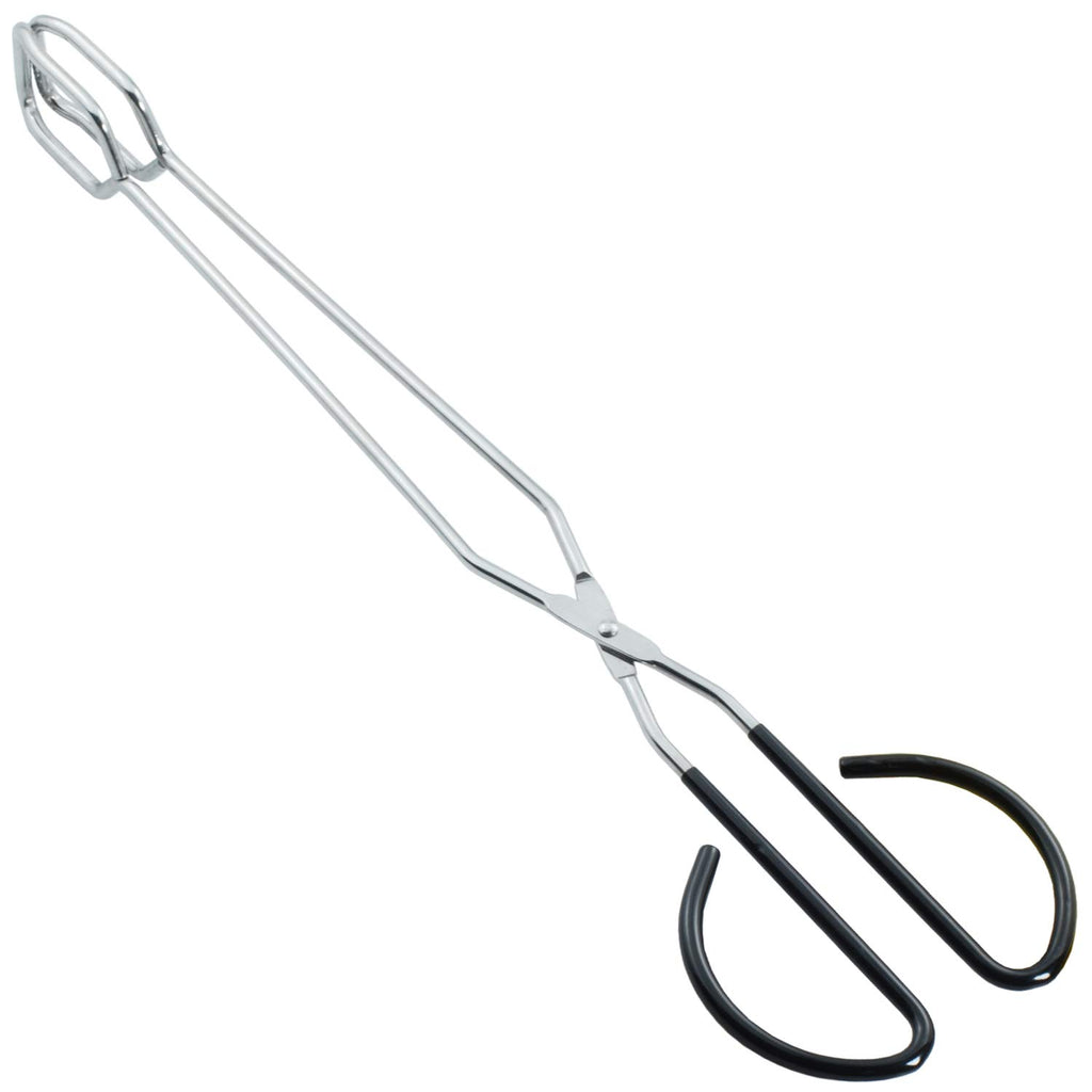 HINMAY Kitchen Scissor Tongs 11" Stainless Steel Cooking Tongs, Set of 2
