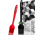 Anaeat 2 Pack Silicone Basting Pastry Brushes - Heat Resistant Brush with Soft Bristles, Hygienic One-Pieces Design, Marinade Brush Great in Baking for Spreading Oil Butter Sauce BBQ Grill