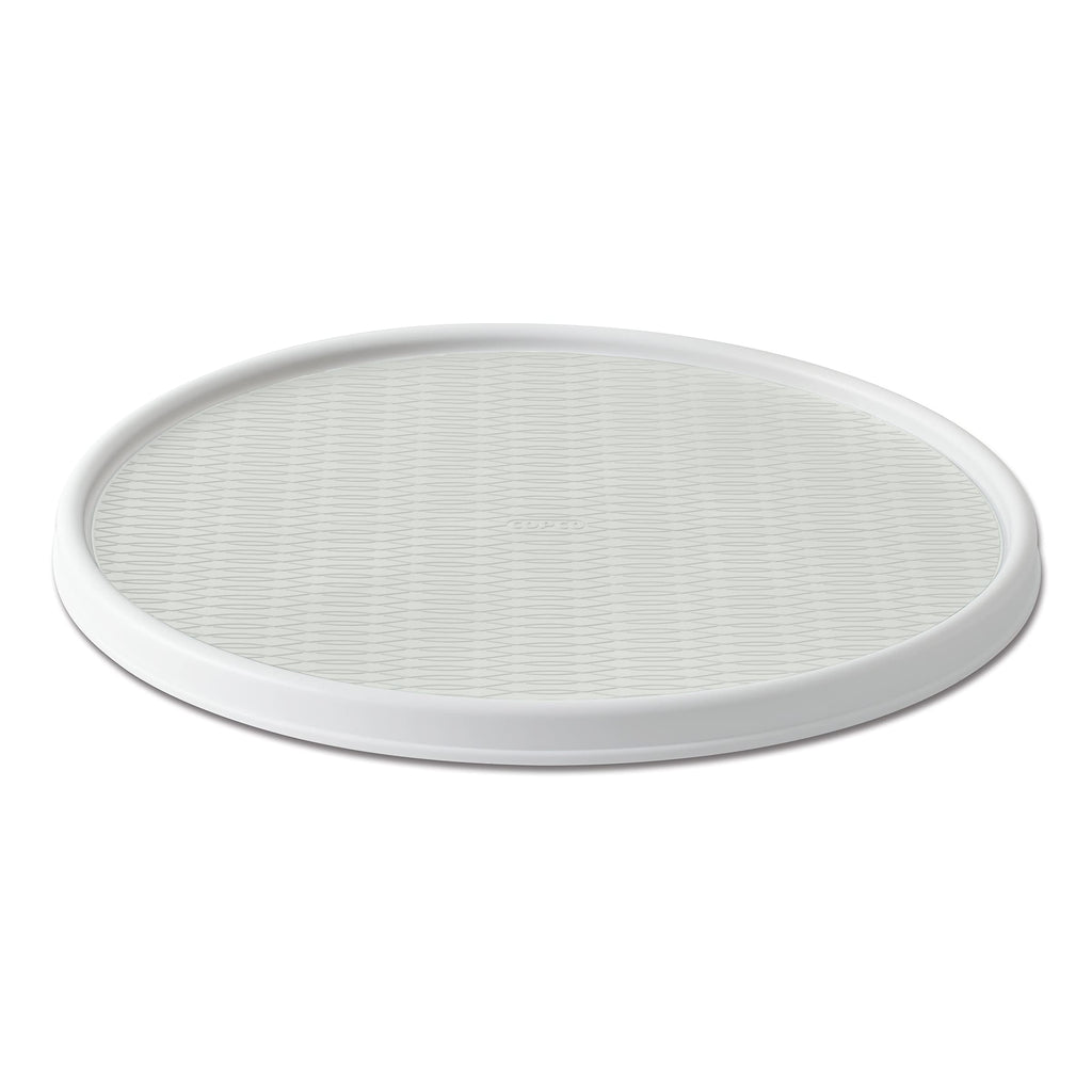 Copco Basics Non-Skid Lazy Susan for Under Sink and Cabinet Storage, 18 Inch, Crystalline