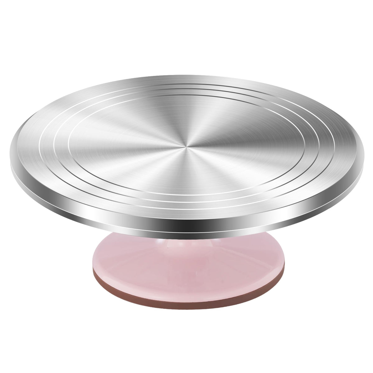 Kootek 12" Black Aluminum Alloy Cake Turntable, Cake Stand for Decorating