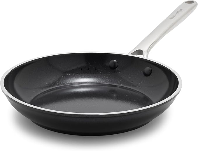 Lumenflon Orfeo 10 Piece Nonstick Cookware Set, Made in Italy, Diamond Ceramic PFAS-Free Pots & Pans, Induction Ready, Scratch Resistant, Laser-Fused Surface for Durability, Dishwasher Safe