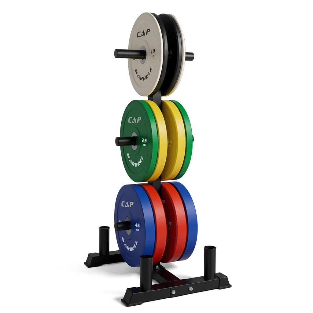 CAP 260lb Competition Olympic Bumper Plate Weight Set