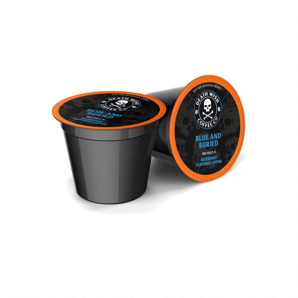Death Wish Coffee Blueberry Single Serve Coffee Pods, Fair Trade, 30 Count