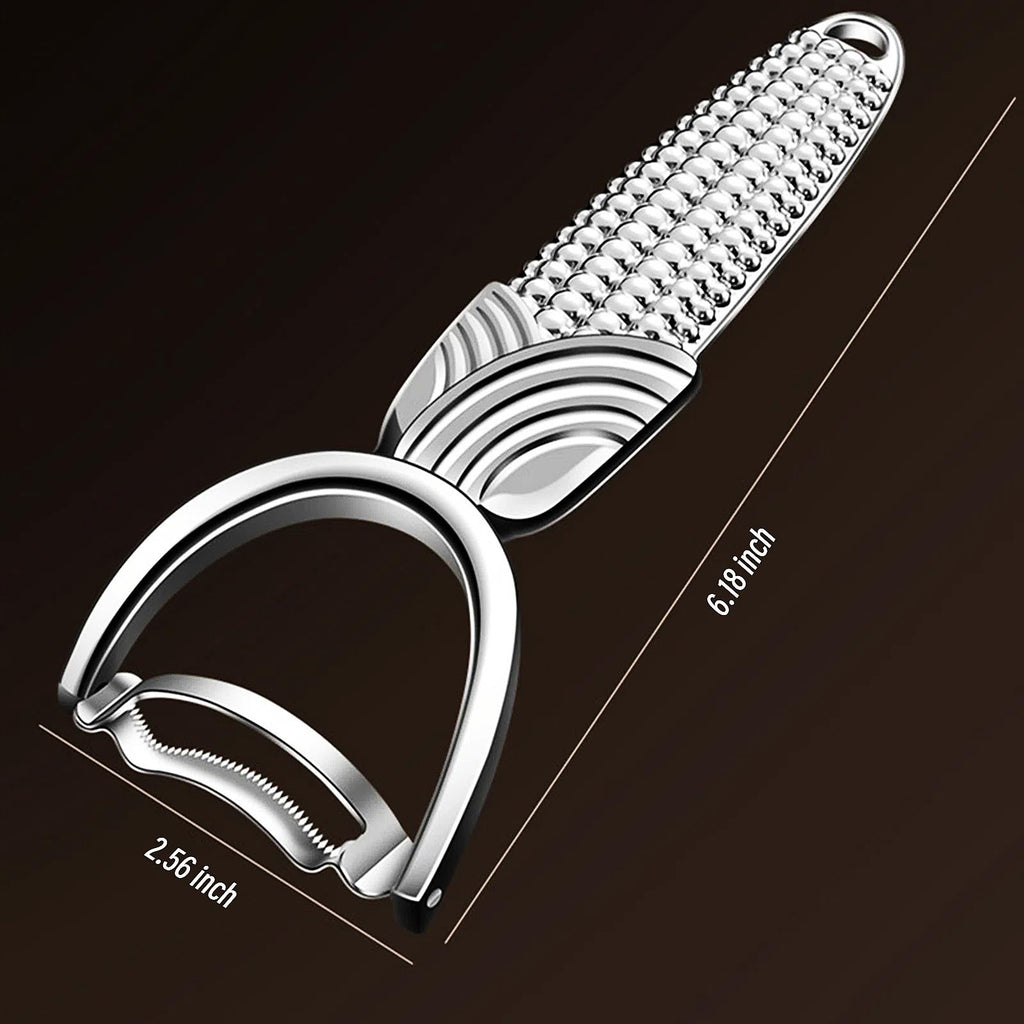Maxjoy Corn Peeler & Cob Stripper, Stainless Blade for Corn on the Cob
