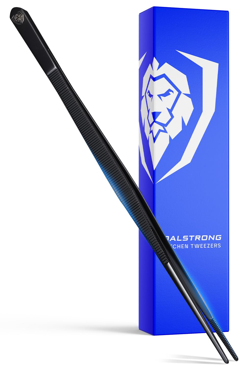 DALSTRONG Chef Tweezers Professional Kitchen Tongs-10" high-precision Tweezer Tongs for Cooking - Stainless Steel Blue w/vTitanium Coating-BBQ, Plating, Multi-use