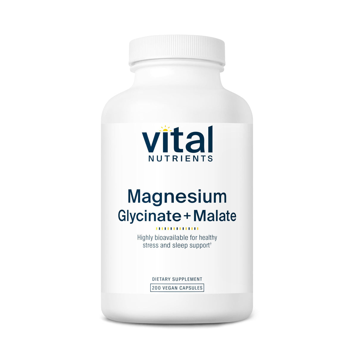 Vital Nutrients Magnesium Glycinate + Malate 240mg, 100 Capsules