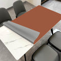 Zinkooat Faux Leather Table Cover,1.8mm Thick,40x60 Inch Table Protector,Table Protector for Dining Room Table,Dining Table Cover,Table Cover Protector,Dining Table Pads(Brown+Gray,40x60)