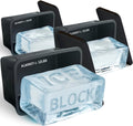 Alaskey® Giant Ice Block Mold 12 lbs With Lid (3-Pack) | Create Perfect Ice Bricks | Professional Silicone Mold for Crafting Extra Large Ice Cubes, Ideal for Ice Baths, Coolers, Bartender Accessories