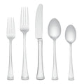 Lenox Silverware Set, Portola Mirror 20 Piece Flatware Set, Service For 4, 18/10 Stainless Steel, Dishwasher Safe, Flatware Cutlery Sets, Utensils, Knives Spoons and Forks, Home (Silver, 20 Pieces)