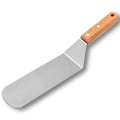 Medium Grill Spatula – Metal Spatula with Wooden Handle & Beveled Edges, Heavy Duty Flat Top Turner for Skillets, Griddles & Grills, Smash Burger Flipper, Stainless Steel Cooking Tool (Style 05)