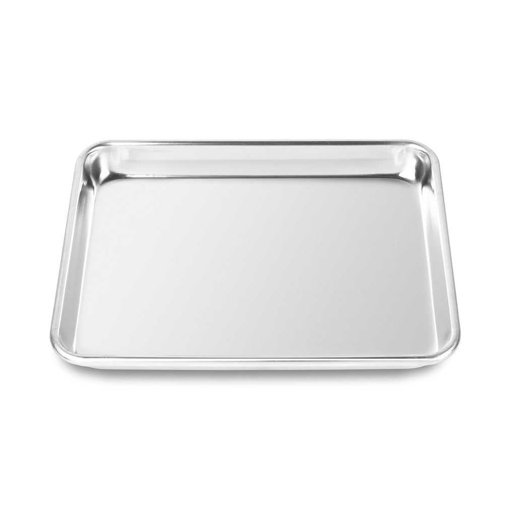Last Confection 6 Cookie Baking Sheets 9" x 13" - Small Rimmed Aluminum Jelly Roll Trays - Quarter Sheet Pans