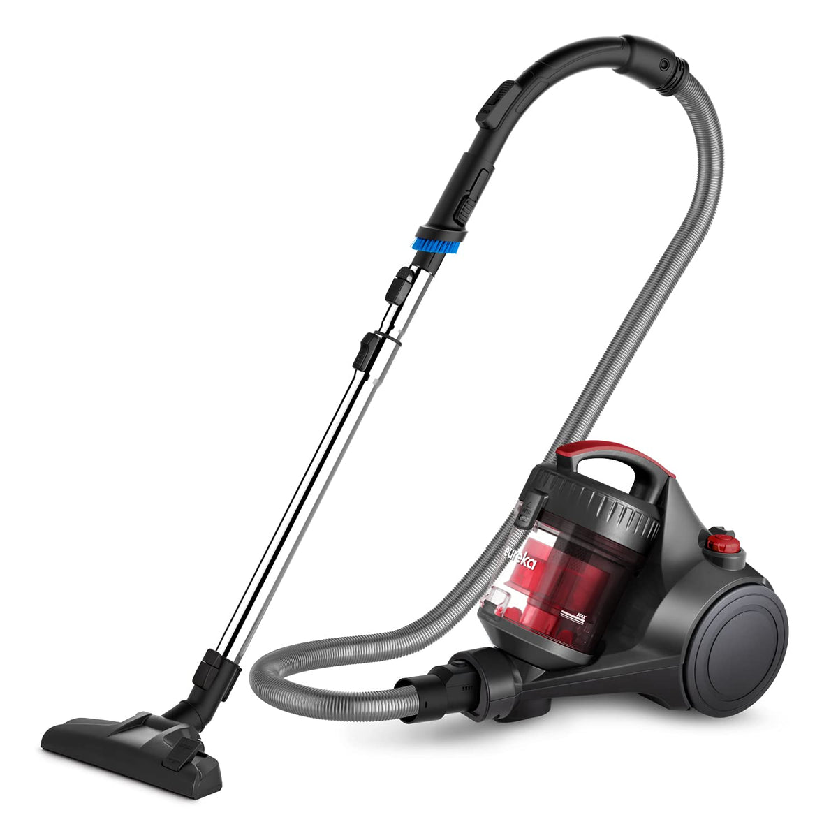 Eureka Bagless Canister Vacuum Cleaner, Household Vacuum for Home, White
