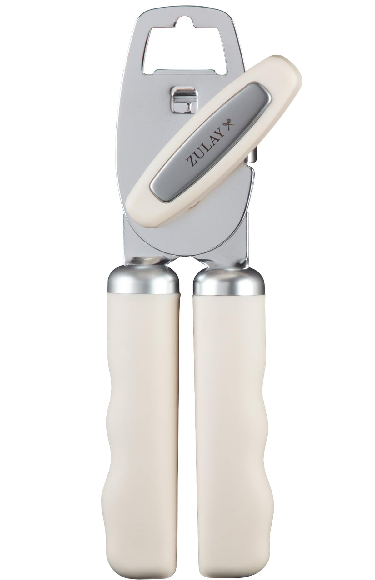 Zulay Kitchen Manual Can Opener Heavy Duty Patented Stainless Steel, Orange