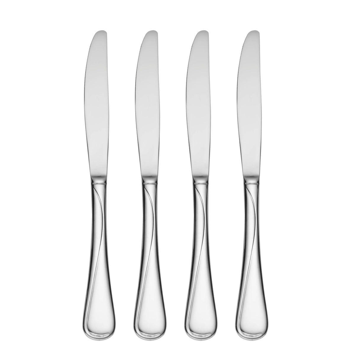 Oneida Flatware Flight Dinner Knives 18/0 Silverware Set for 4, (4-Piece)