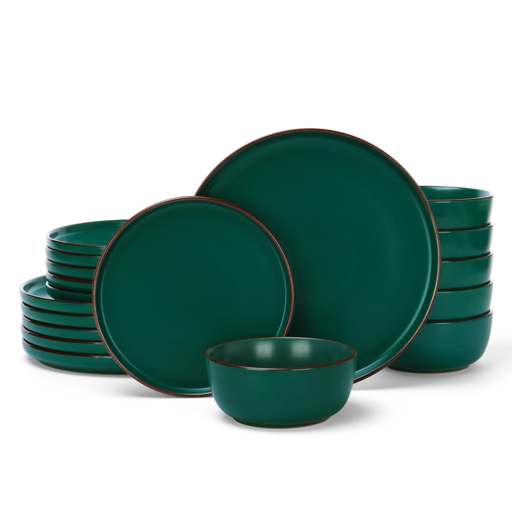 Famiware Mercury 12-Piece Stoneware Dinnerware Set, Multi-color