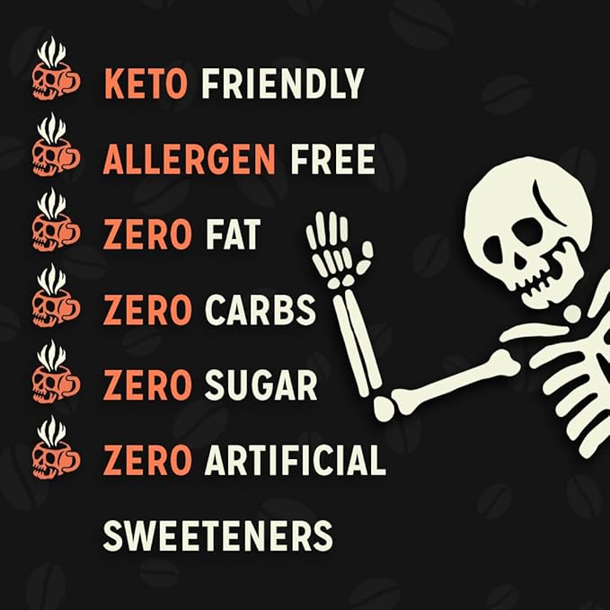 Bones Coffee Company Crazelnut, Hazelnut Flavored Coffee, Medium Roast Low Acid Arabica Beans Compatible with Auto drip and French Press Coffee Maker, 12 Oz Ground
