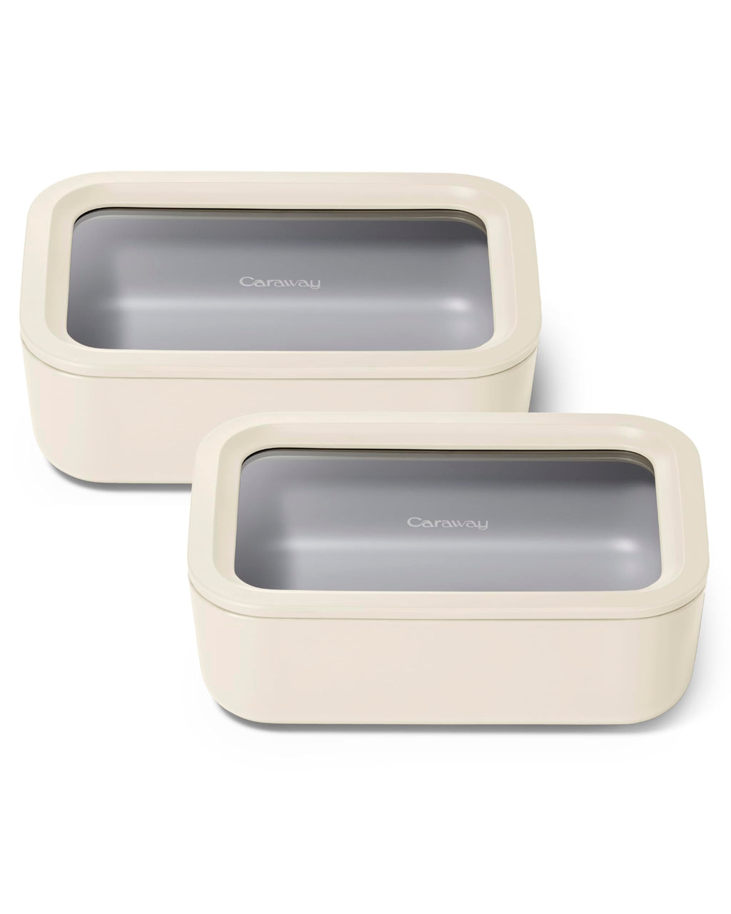 Caraway 2-Piece Glass Food Storage Set with Lids