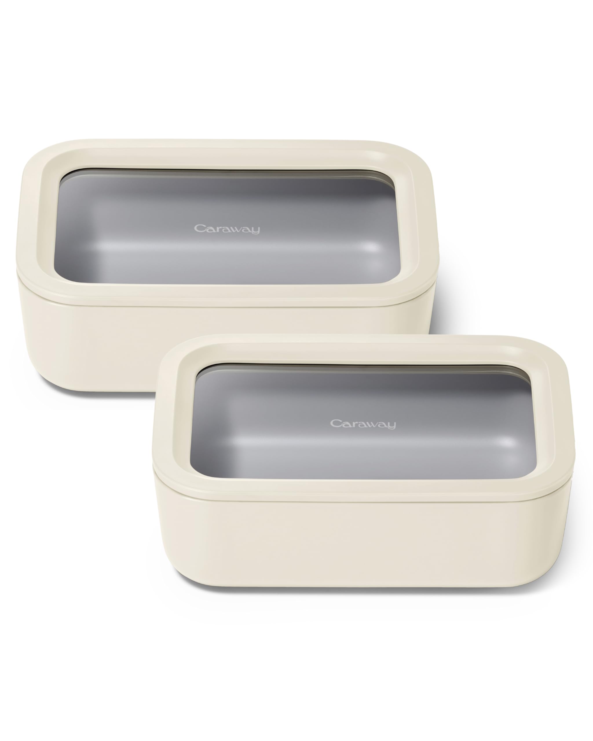 Caraway 2-Piece Glass Food Storage Set with Lids