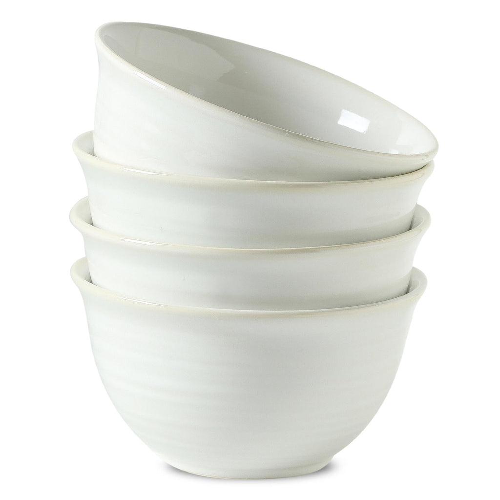 HASENSE Soup Bowls for Kitchen, 40 Ounce Large Cereal Bowls, 7 Inch Ceramic Serving Bowls for Salad Pasta Soup Popcorn, Dishwasher & Microwave Safe, Set of 4(Blue)