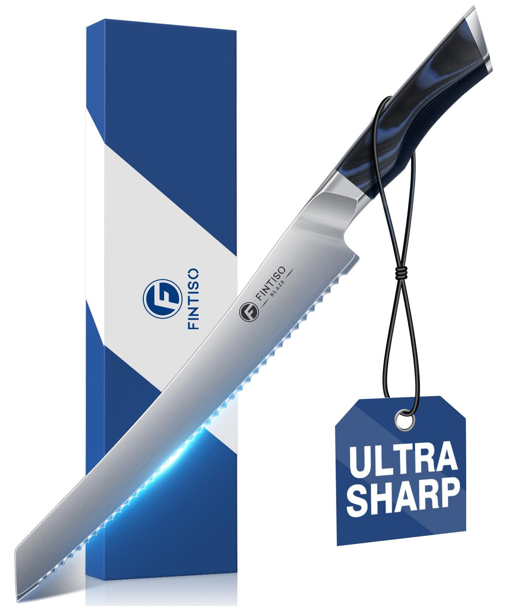 FINTISO Cleaver Knife 7 In, Kitchen Butcher Knife with G10 Ergonomic Handle, High Carbon Steel Vegetable Meat Cleaver, Heavy Duty Bone Chopper for Home and Restaurant