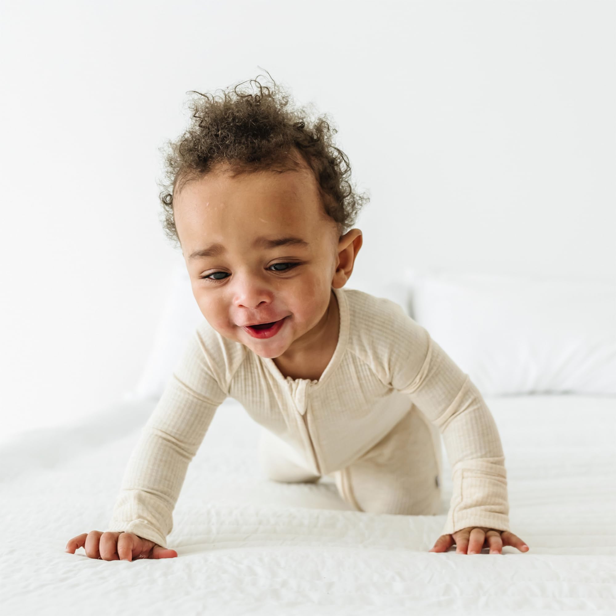 Little Sleepies Baby Pajamas, Heather Oatmeal, 2T