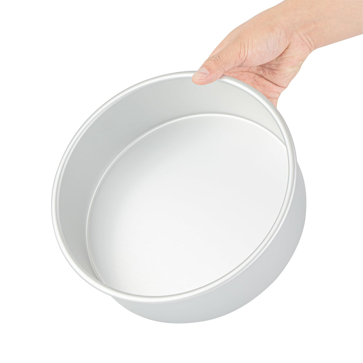 Restaurantware-Met Lux 9 x 3 Inch Straight-Sided Baking Tin, 1 Round Cake Pan - Oven-Ready, Freezable, Anodized Aluminum Round Baking Pan, Greaseproof, For Layer Birthday Cake