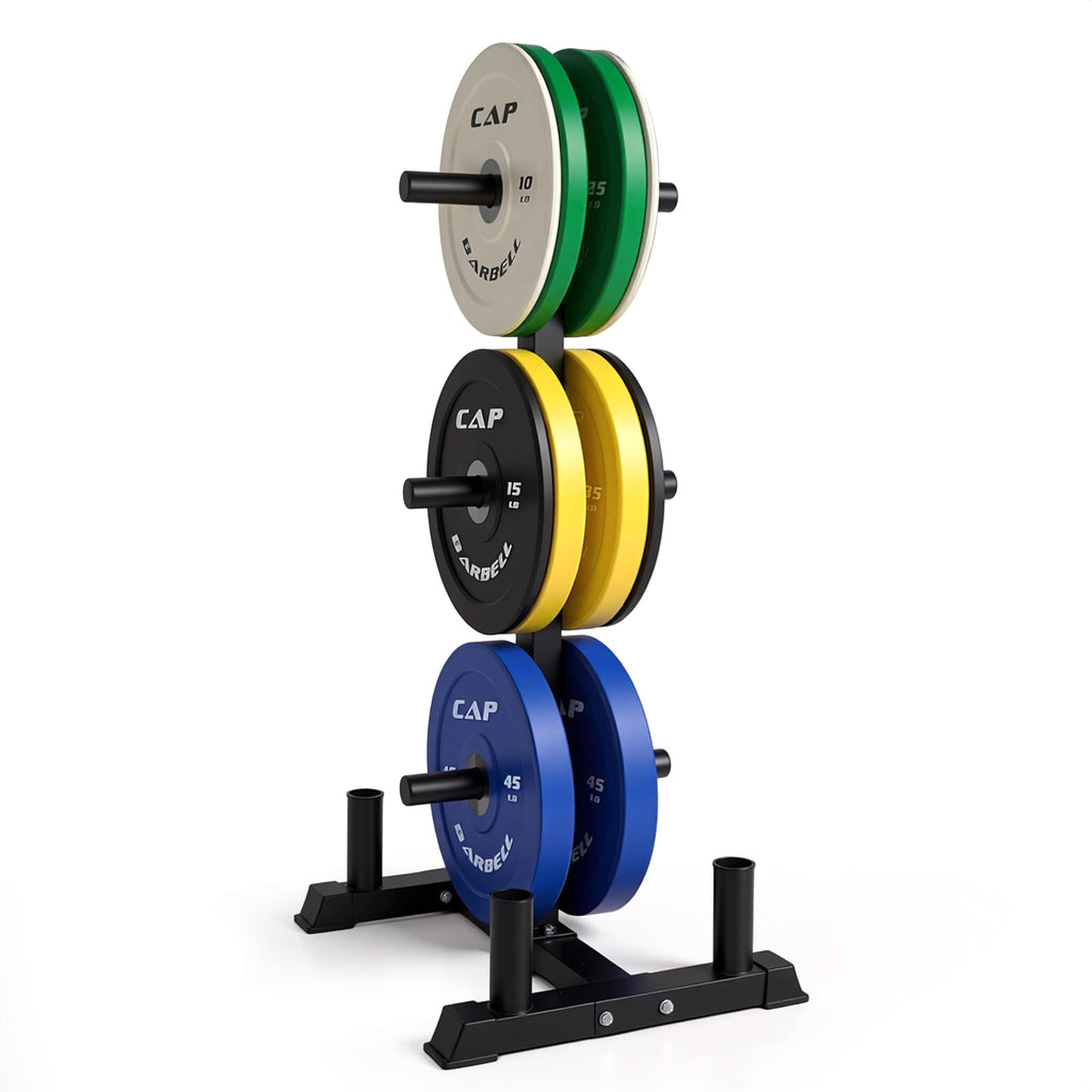CAP 260lb Competition Olympic Bumper Plate Weight Set