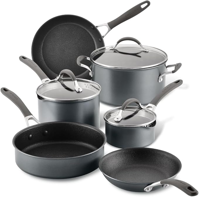 Circulon A1 Series w/ScratchDefense Nonstick Induction Wok with Lid, 14-Inch, Wok Pan with Lid, Graphite