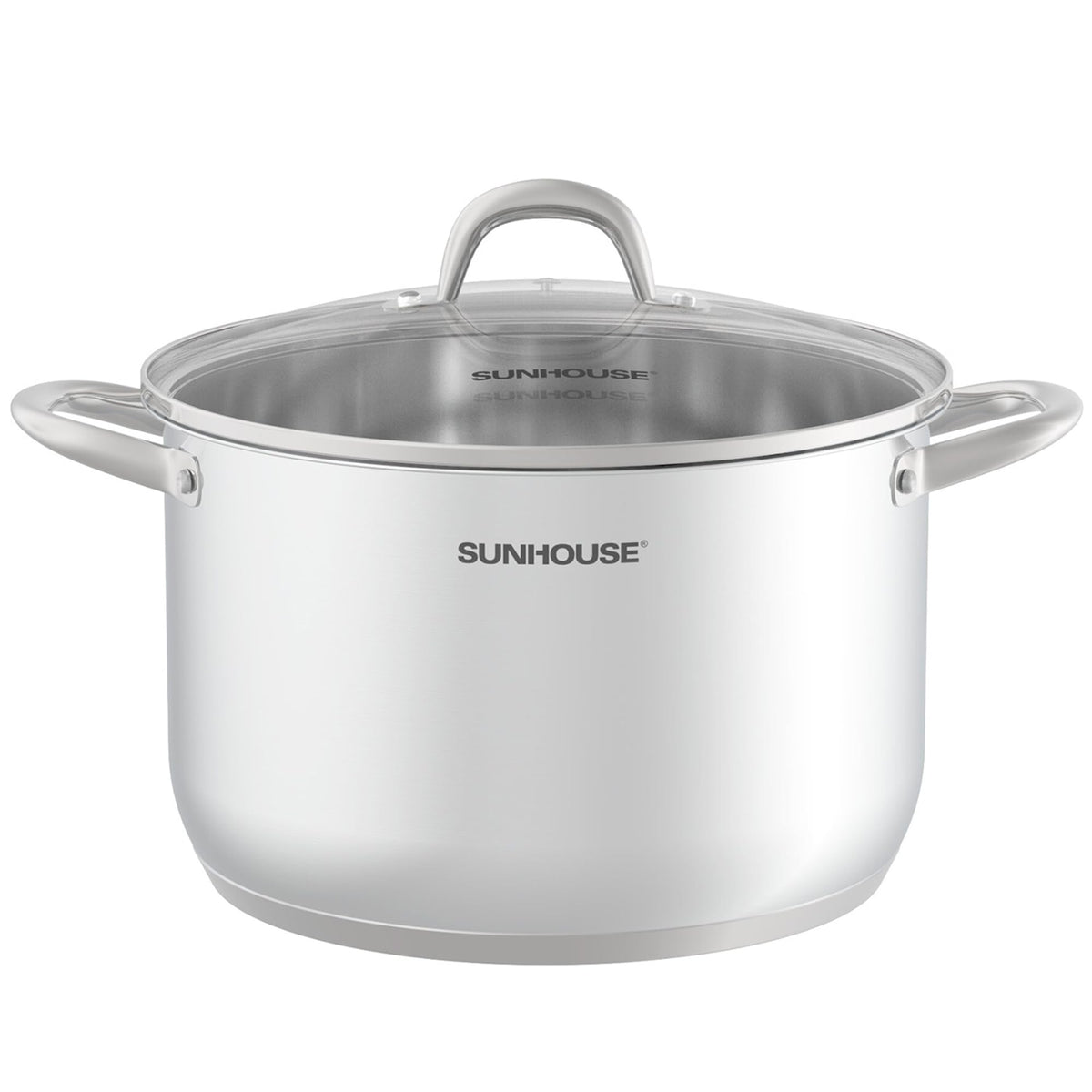 SUNHOUSE 12 Quart Stock Pot with Lid, Stainless Steel Large Pot for Cooking