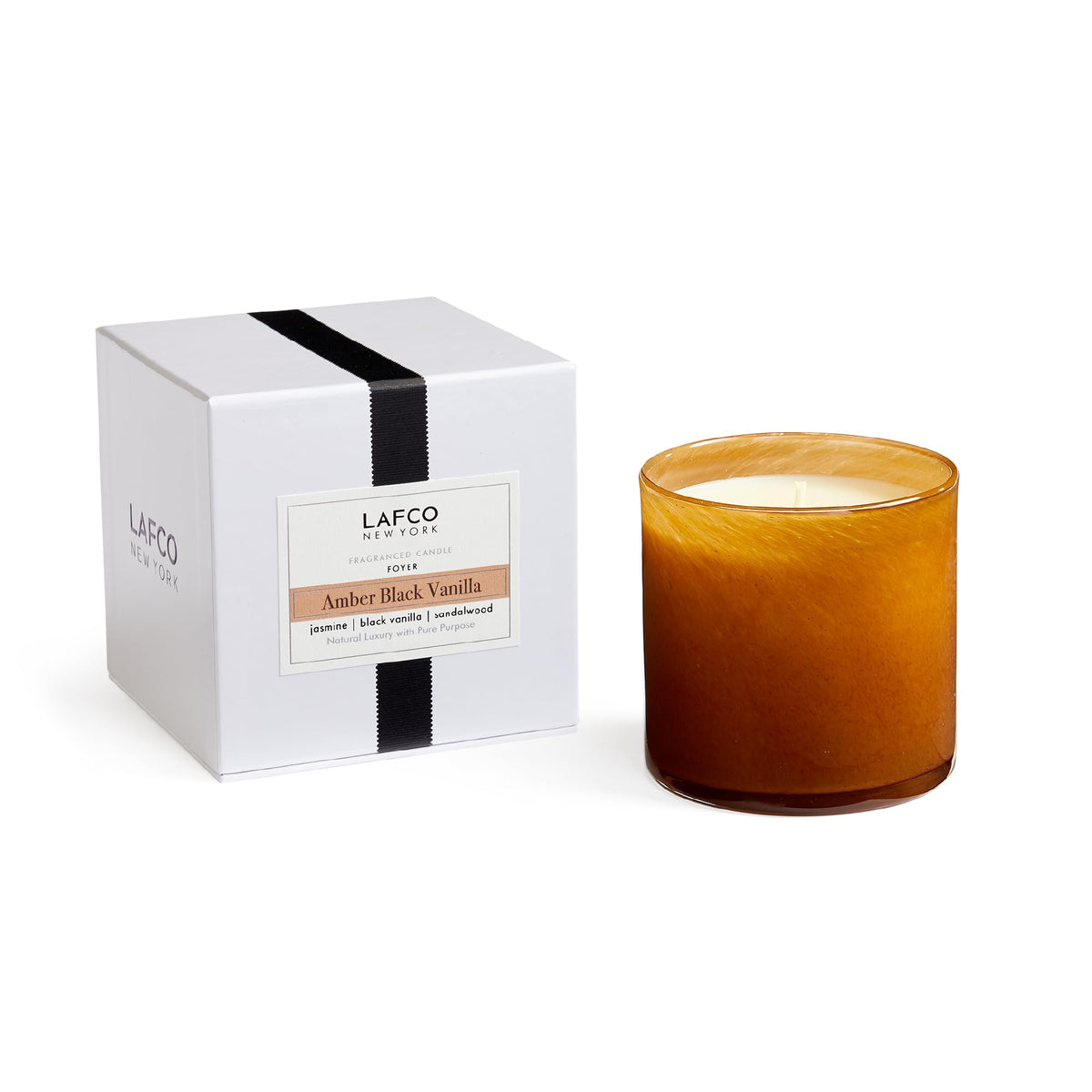 LAFCO New York Signature Candle, Star Magnolia - 15.5 oz - 90-Hour Burn Time - Reusable, Hand Blown Glass Vessel - Made in the USA