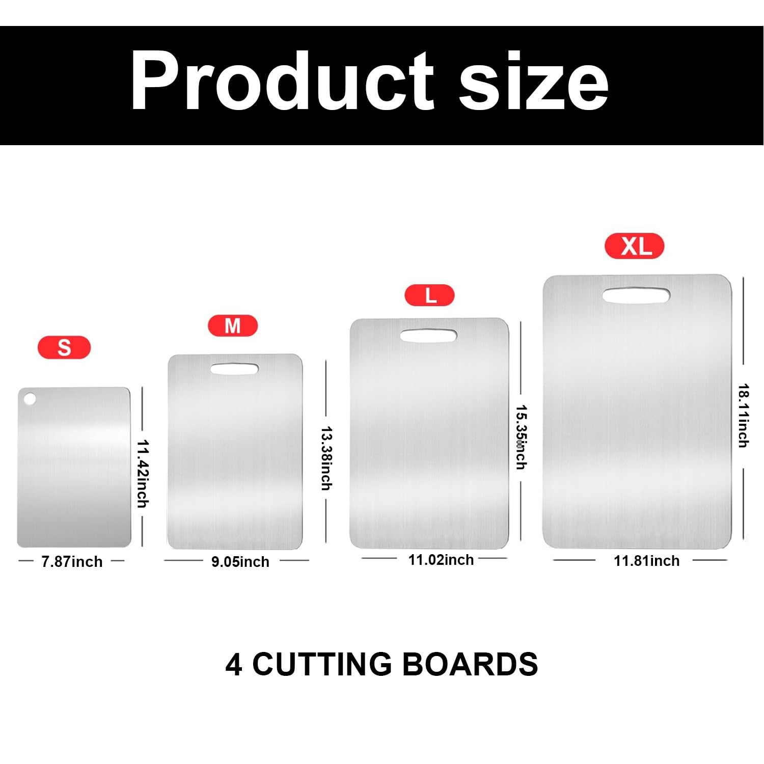 Katori Titanium Cutting Board,100% Pure Titanium Cutting Boards for Kitchen Non Toxic,Double Sided Dishwasher Safe Cutting Board for Meat,Fruits and Vegetables,Easy To Clean(1PC-L:15.35 * 11.02)