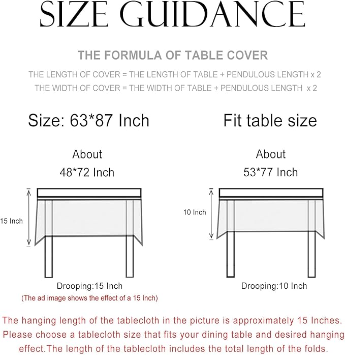patdrea Designer Linen Vintage Blue Rectangle Tablecloth,Leaves Pattern Durable Floral Table Cloth,French Table Cover Cloth Decor for Kitchen Dining,Christmas,Thanksgiving,Party,63"x87"-Ivar B