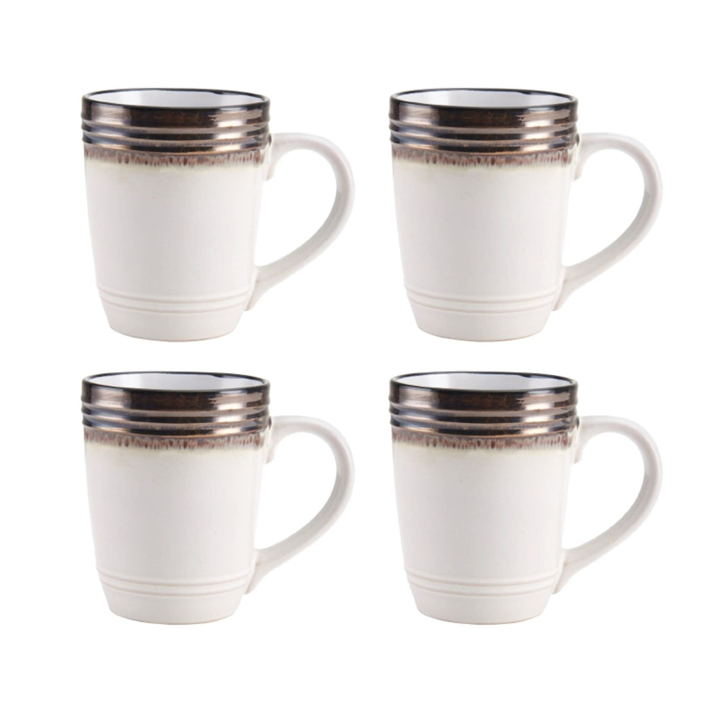 Gourmet Basics by Mikasa Bailey 16 Piece Dinnerware Set, Service for 4, Cream