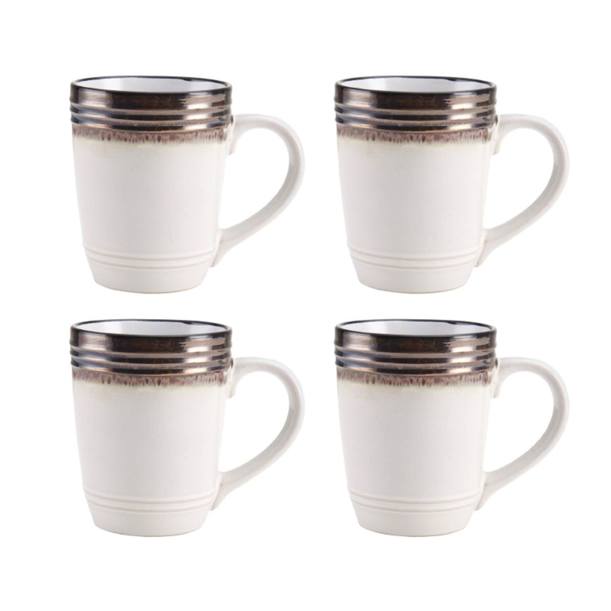 Gourmet Basics by Mikasa Bailey 16 Piece Dinnerware Set, Service for 4, Cream