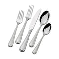Mikasa, Virtuoso Frost Flatware Service for 12, 65 Piece Set, 18/10 Stainless Steel, Silverware Set with Serving Utensils