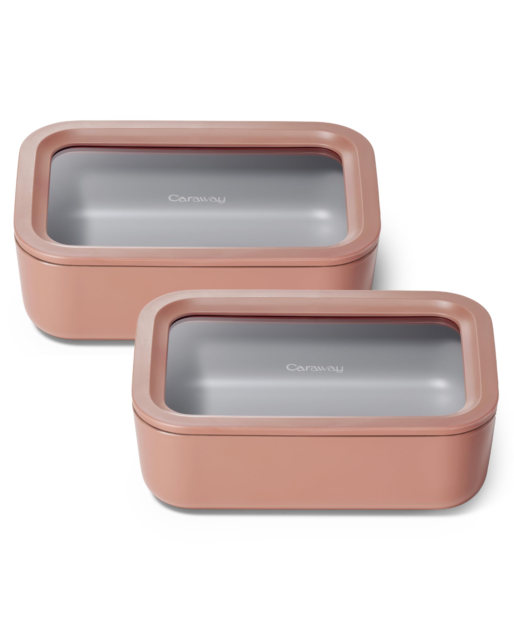 Caraway 2-Piece Glass Food Storage Set with Lids