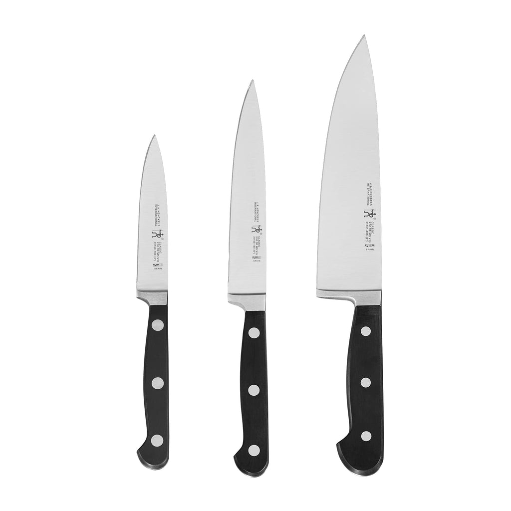 HENCKELS Classic 3-Pc Starter Chef Knife Set, Razor-Sharp German Engineered