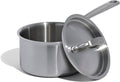 Made In Cookware - 4 Quart Stainless Steel Saucepan with Lid - 5 Ply Stainless Clad Sauce Pan - Professional Cookware - Crafted in Italy - Induction Compatible