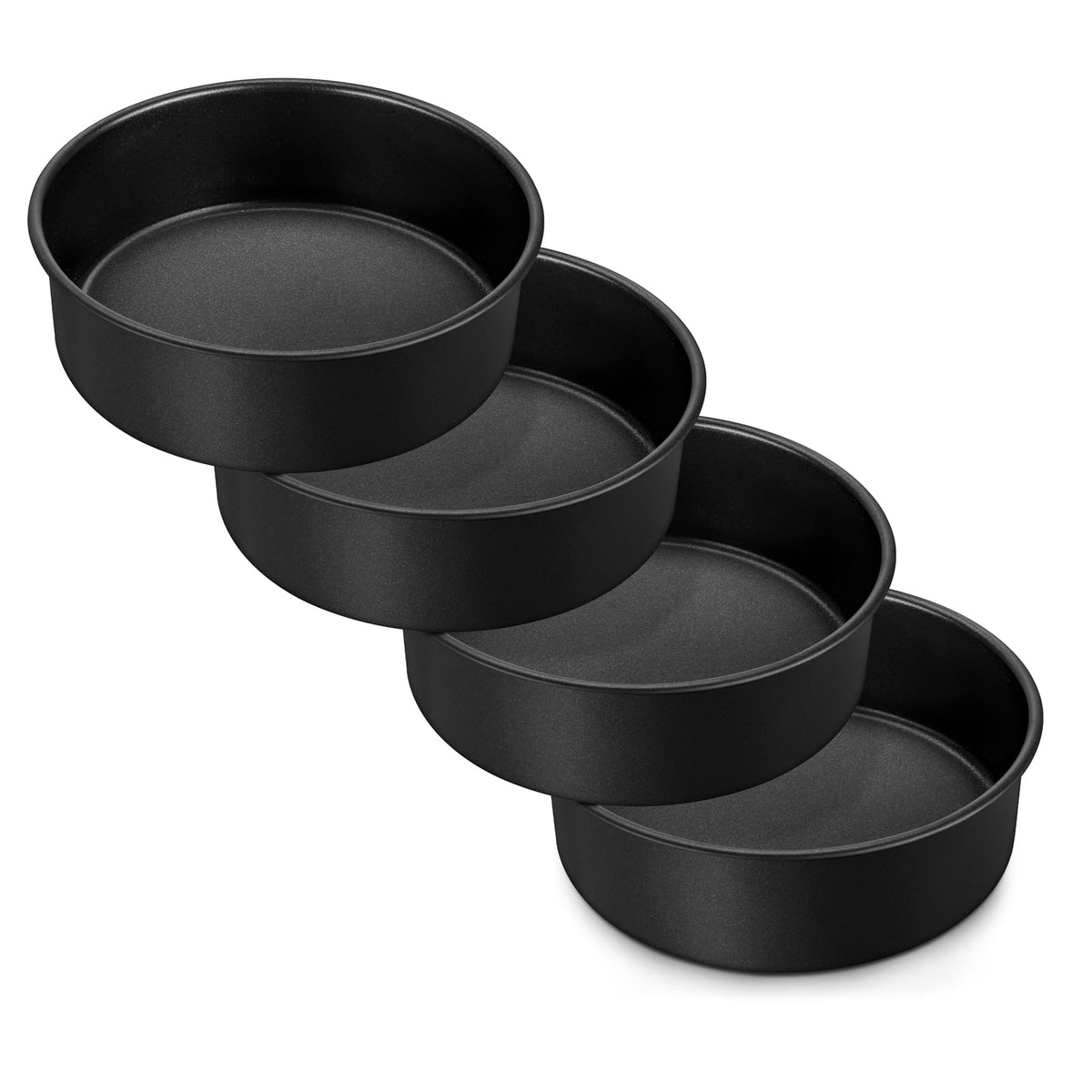 LIANYU 9 Inch Round Cake Pan Set of 2, Stainless Steel Layer Pan for Baking