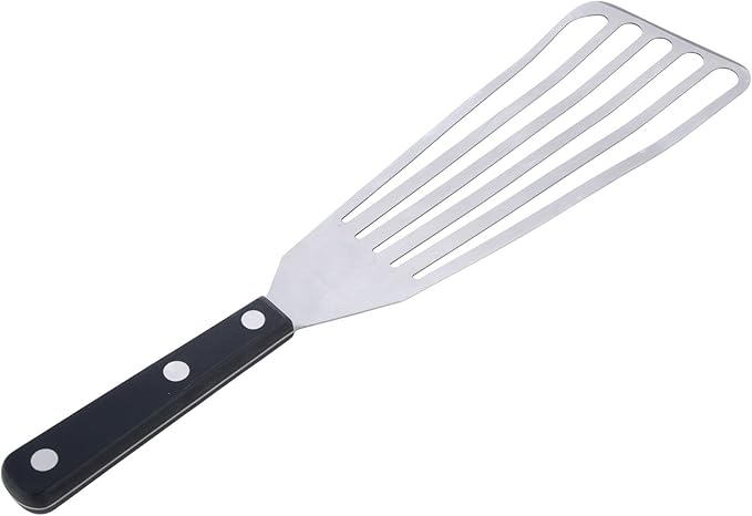 MIU Fish Spatula Stainless Steel, Flexible, Polished Metal, Corrosion Resistant, Kitchen Slotted Turner [Upgraded Version]